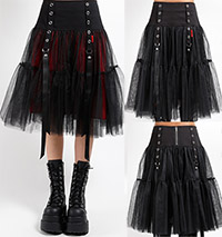 Tripp NYC black tutu ribbon tulle mini skirt