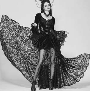 Dark in Love Gothic embossed velvet jacket