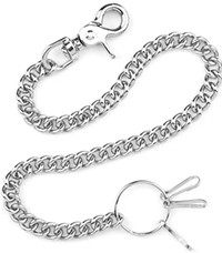 Mascorro Leather 18 inch metal wallet chain with claw hook