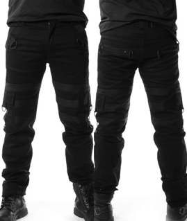 Vixxsin black cotton strappy men's Liam pants