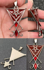 Mio Queena stainless steel seal of Lucifer pendant