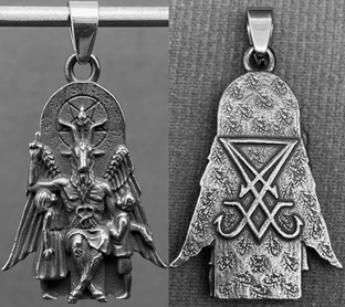 Mio Queena stainless steel Baphomet pendant