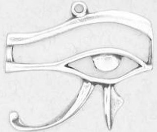 Nirvana pewter eye of horus pendant necklace on cord