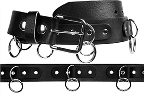 Mascorro Leather 1 1/2 inch o ring o-ring leather belt