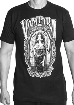 Kreepsville Vampira Gorey Frame tee shirt