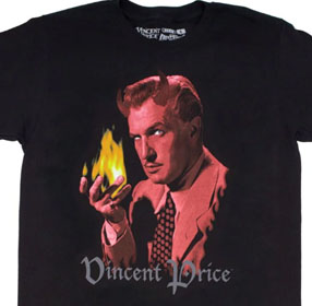 Kreepsville Vincent Price Handsome Devil Officially licensed black men's cotton t-shirt