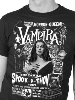 Kreepsville Vampira Spookathon tee shirt