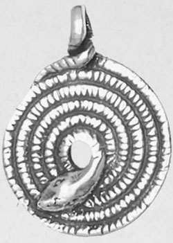 Nirvana pewter Norse World Serpent pendant
