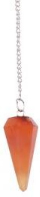 Benjamin Int'l carnelian 6 facet pendulum