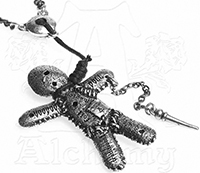 Alchemy of England English pewter Voodoo Doll pendant necklace