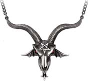  Alchemy of England English pewter Baphometica necklace.