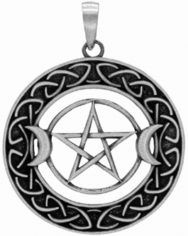 Nirvana pewter wiccan pentacle pendant