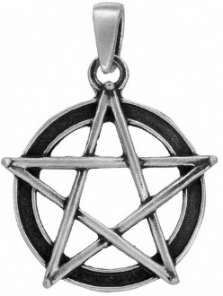 Nirvana pewter wiccan pentacle pendant