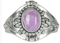 Benjamin amethyst adjustable ring