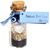 Against Evil Eye pocket spell bottle necklace