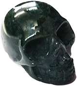 1 1/2 moss agate skull