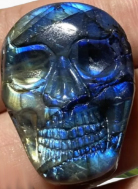 Labradorite 2 in flat skull