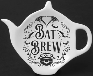 Alchemy of England Fine Bone China Bat Brew spoon rest.