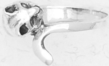 Nirvana sterling silver cat ring