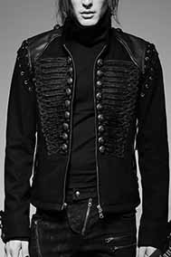 Punk Rave military uniform style men's jacket